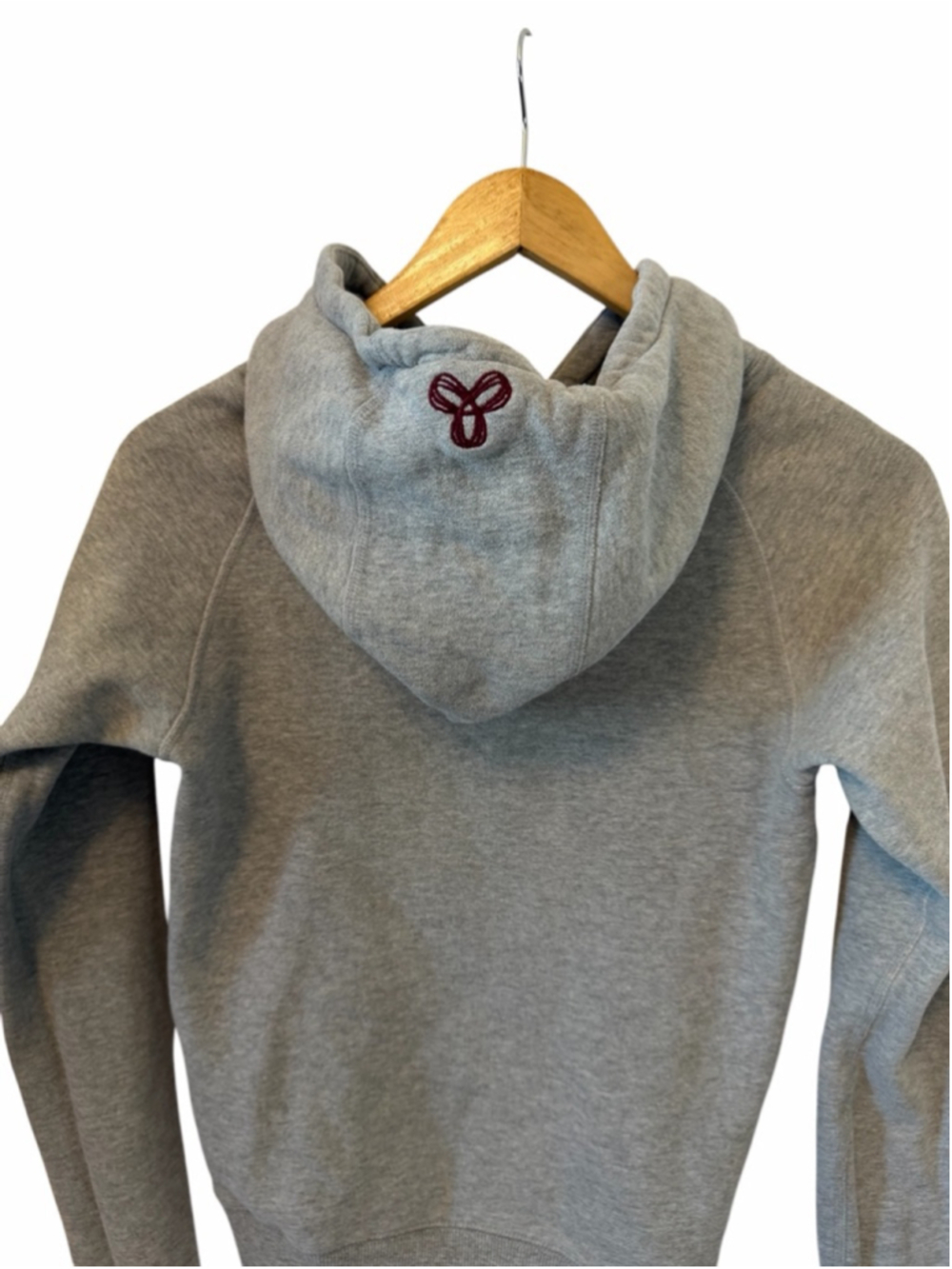 TNA Aritzia Grey Fleece Hoodie XXS Pullover Kangaroo Pocket Cozy Casual - Picture 6 of 12